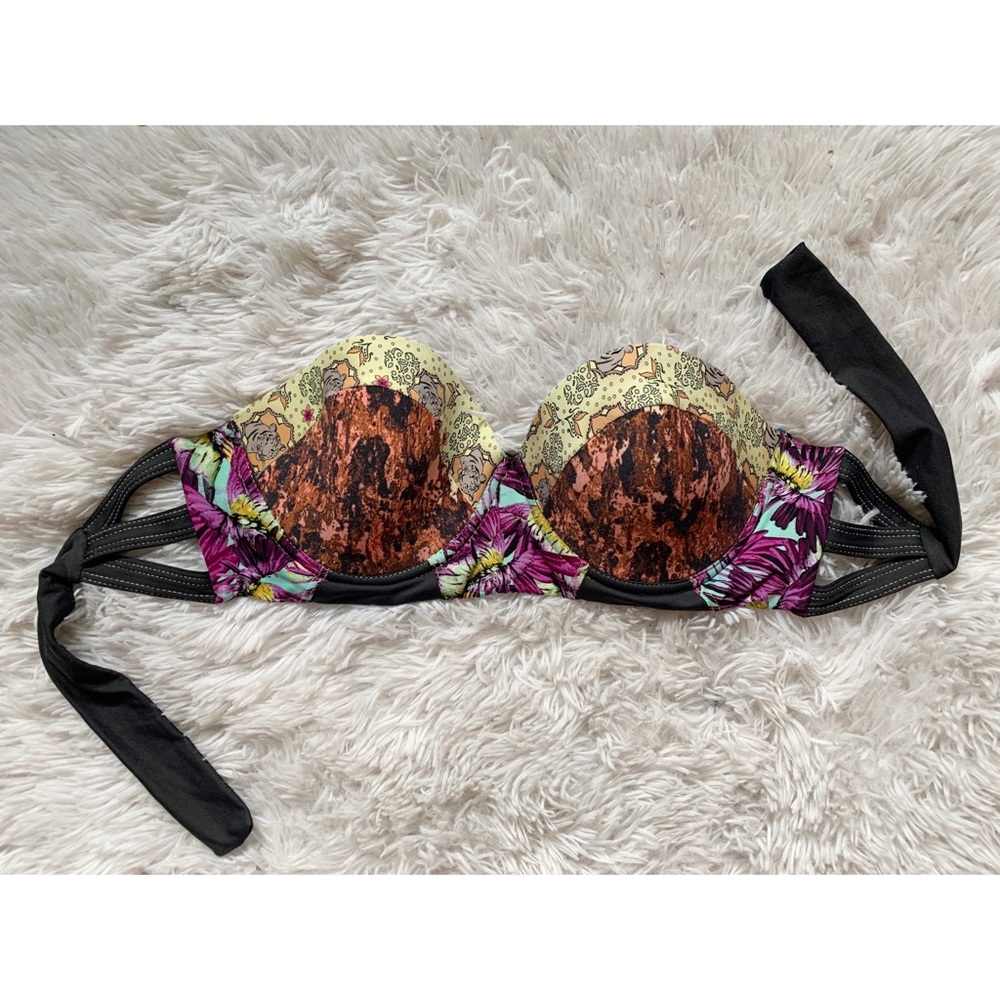 Multi-Print Boho Underwire Bikini Top
